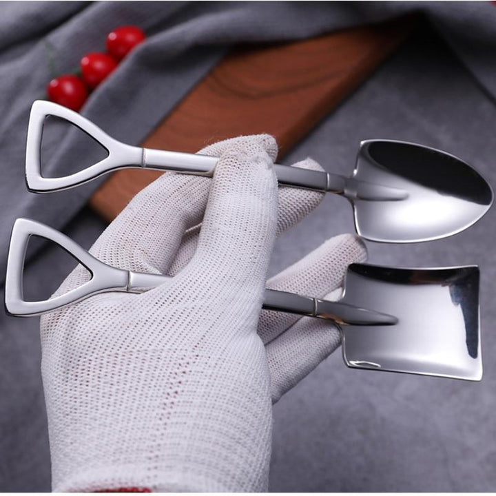 Viskana Creative Dessert Ice Cream 304 Stainless Steel Spade Spoon