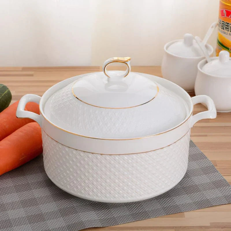Agnes Ceramic Soup Pot | Viskana