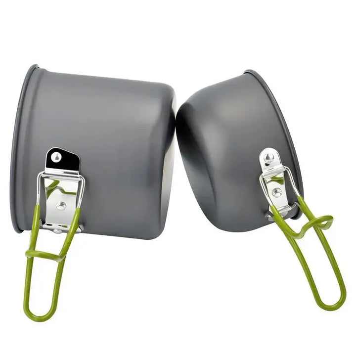Viskana Camping Cookware Set with Stainless Steel Cutlery and Carry Bag