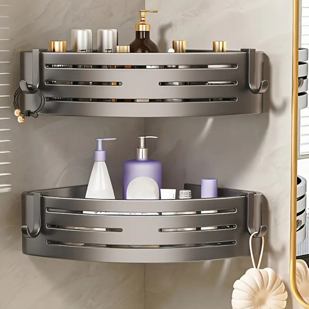 Viskana Aluminum Corner Shower Caddy Rack