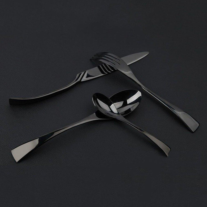 Jet Black Silverware - 4 Piece Set Viskana