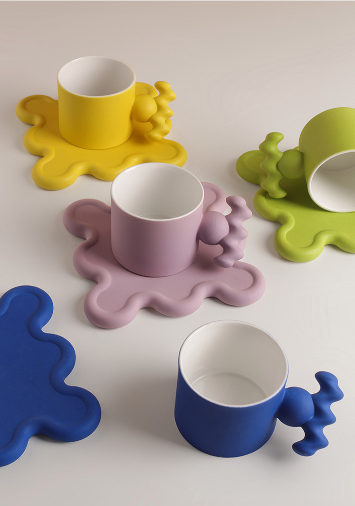 Cupido - Handmade Porcelain Cup and Saucer Set Viskana