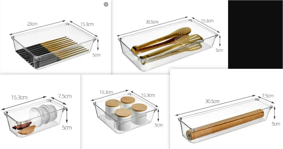 Viskana Adjustable Kitchen Drawer Organizer for Utensils & Cutlery