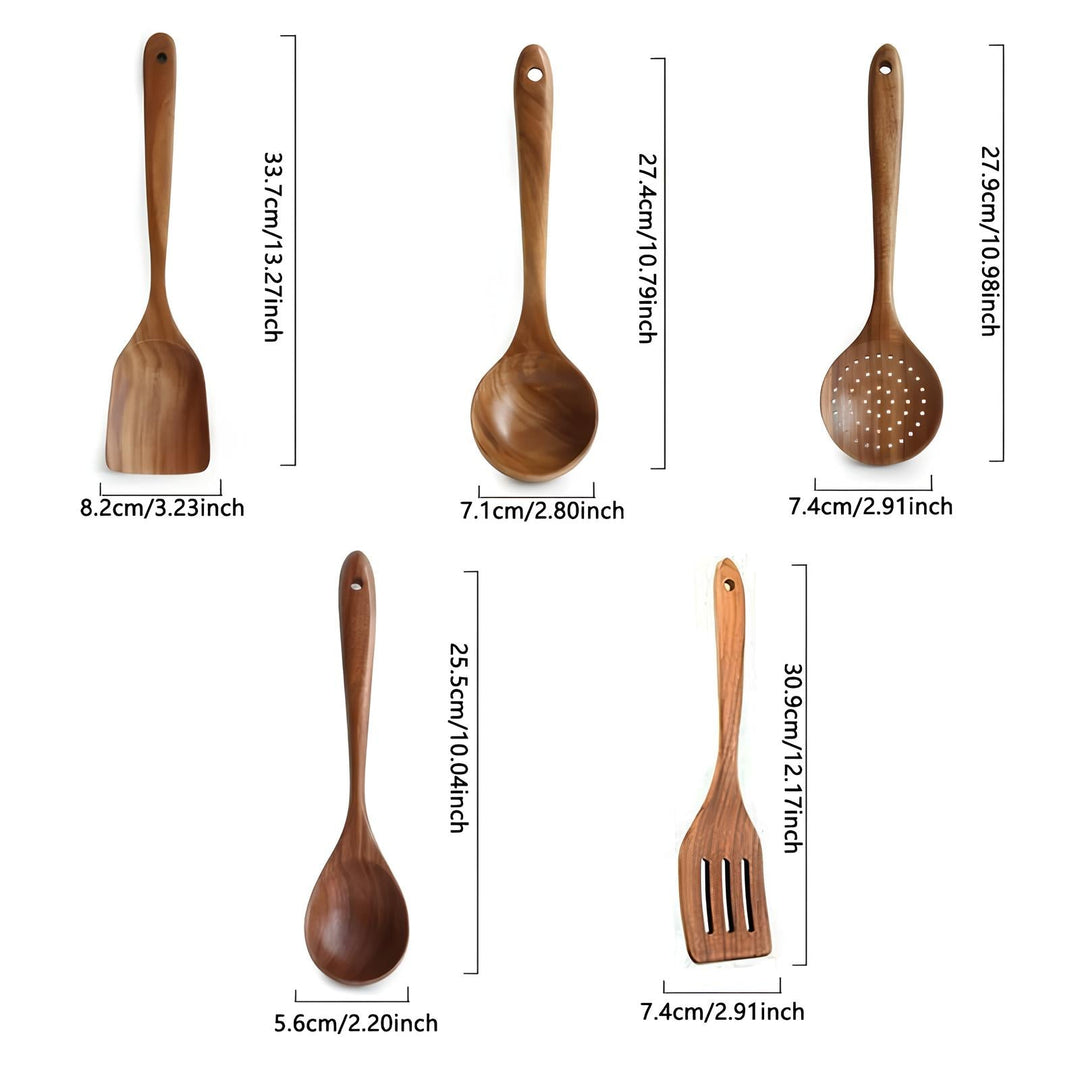 Wooden Kitchen Utensil Set