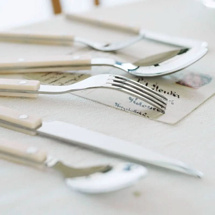 Viskana 4-Piece Stainless Steel Flatware Set with Engraved Design
