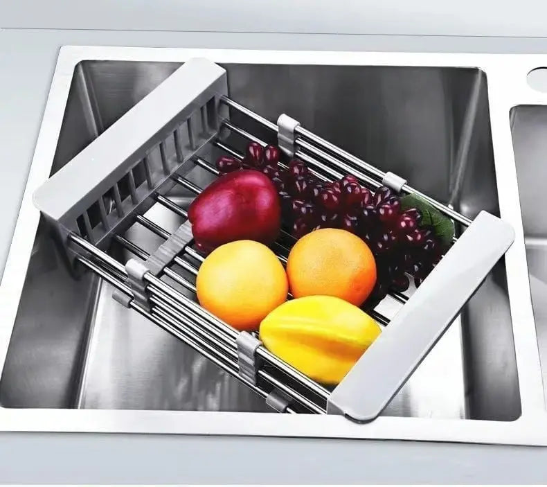 Viskana Expandable Stainless Steel Draining Basket for Sinks