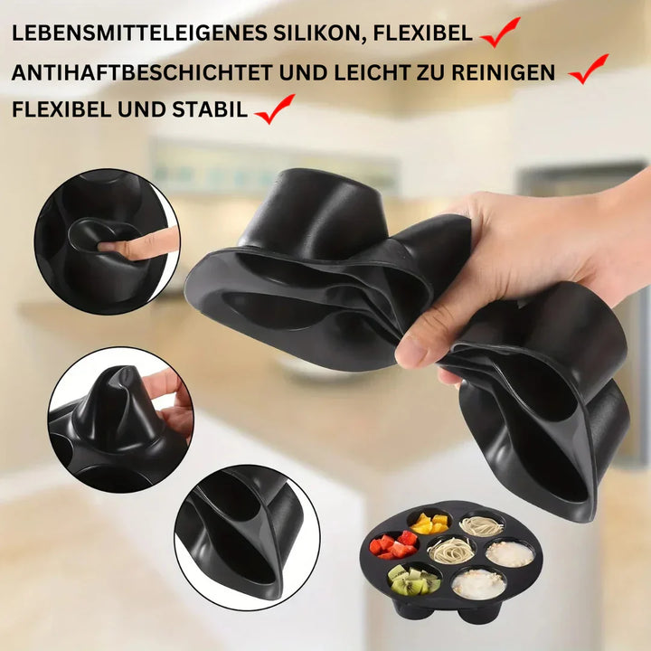 Viskana Silicone Muffin Pan for Air Fryer – Non-stick & Flexible for Muffins, Cupcakes & Snacks