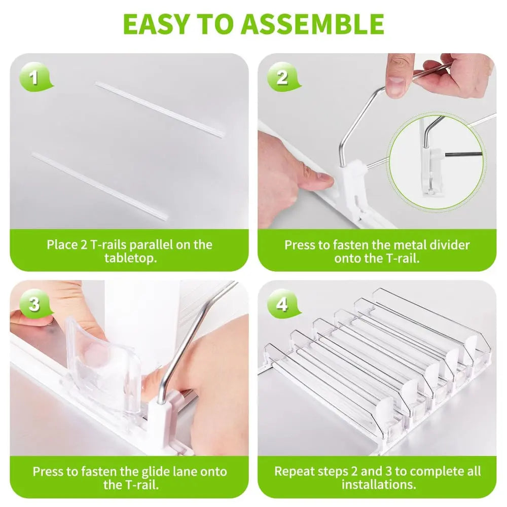 Viskana Beverage Organizer with Ejection Mechanism – for Refrigerator & Pantry Shelf