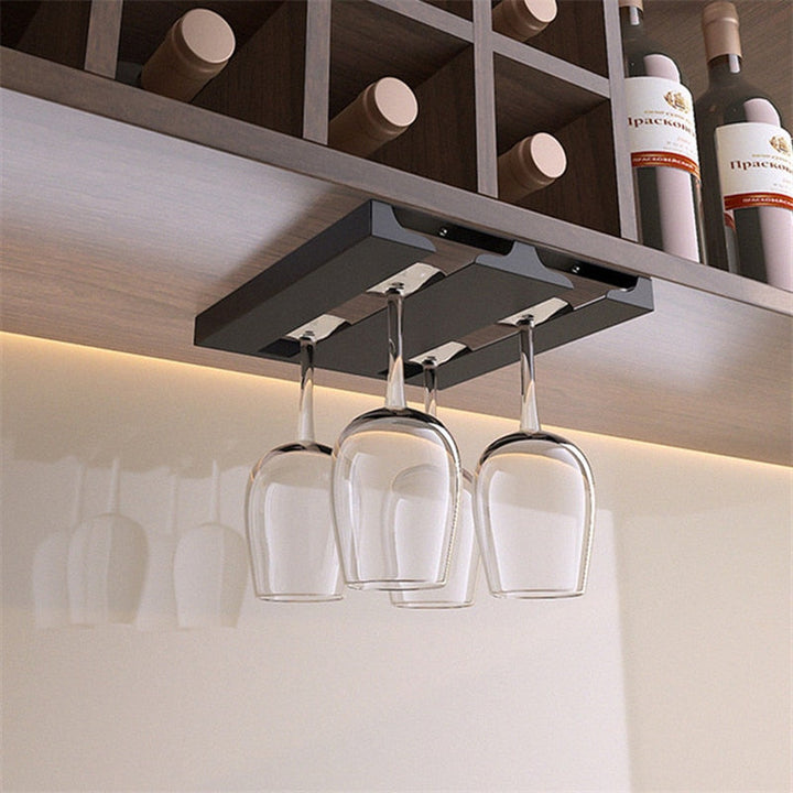 Viskana Under Cabinet Glass Organizer Rack