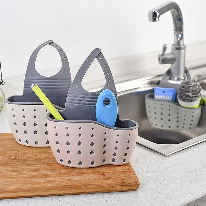 FlexiSink – Adjustable Hanging Sink Organizer | Sponge and Soap Holder for Kitchen & Bath Viskana