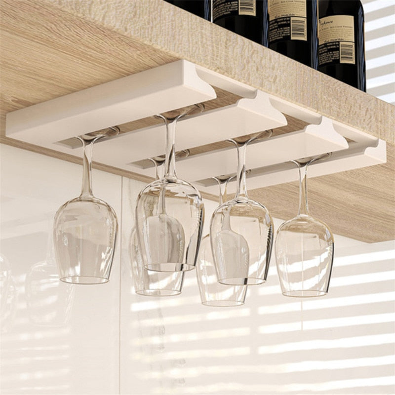Viskana Under Cabinet Glass Organizer Rack