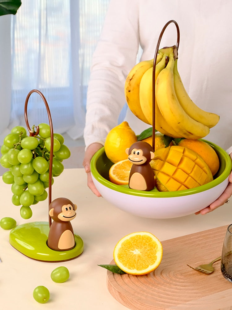 Viskana Monkey Shape Kitchen Banana Hanger Stand