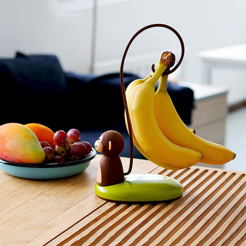 Viskana Monkey Shape Kitchen Banana Hanger Stand