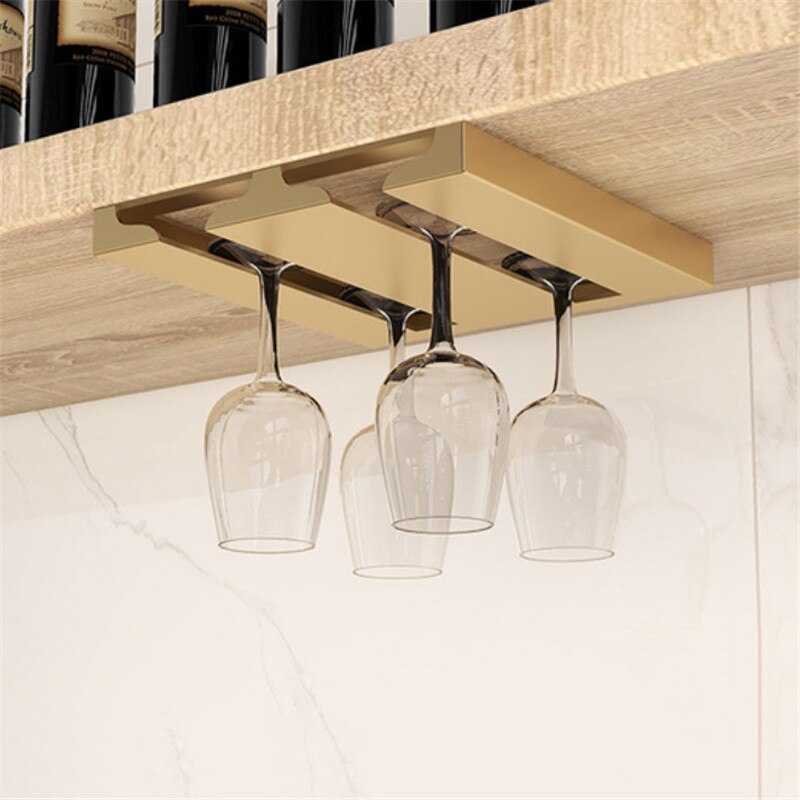 Viskana Under Cabinet Glass Organizer Rack