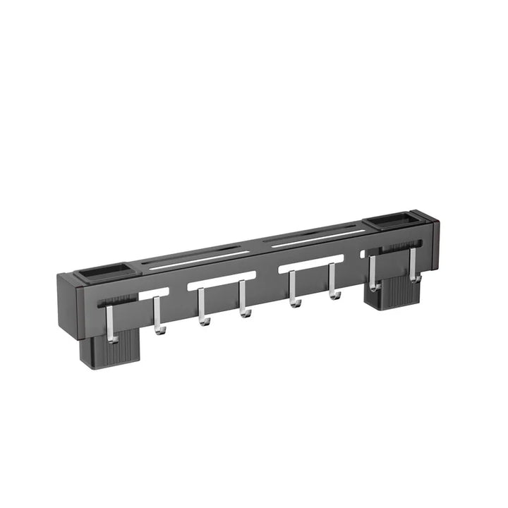 Viskana Organize Your Kitchen: Stainless Steel Wall-Mounted Knife Holder Shelf - Nail-Free Storage Shelf with Hooks for Cutlery - Cabinet Organizer for a Tidy Kitchen