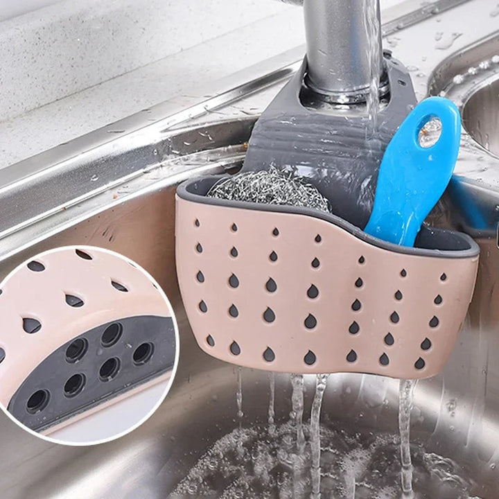 FlexiSink – Adjustable Hanging Sink Organizer | Sponge and Soap Holder for Kitchen & Bath Viskana