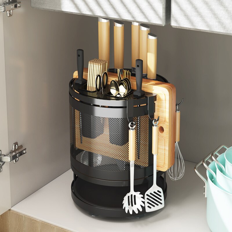Viskana Rotating Kitchen Organizer Shelf Box