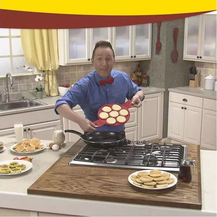 Viskana 2-in-1 Silicone Pancake Mold – Easy and Fun Breakfast Maker