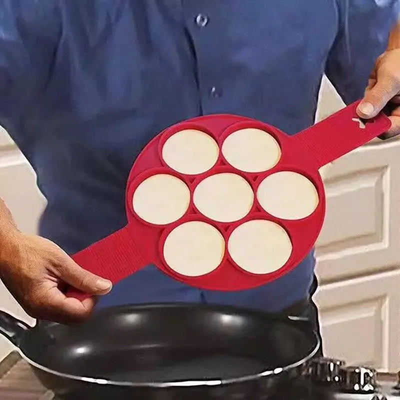 Viskana 2-in-1 Silicone Pancake Mold – Easy and Fun Breakfast Maker