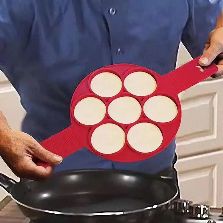Viskana 2-in-1 Silicone Pancake Mold – Easy and Fun Breakfast Maker
