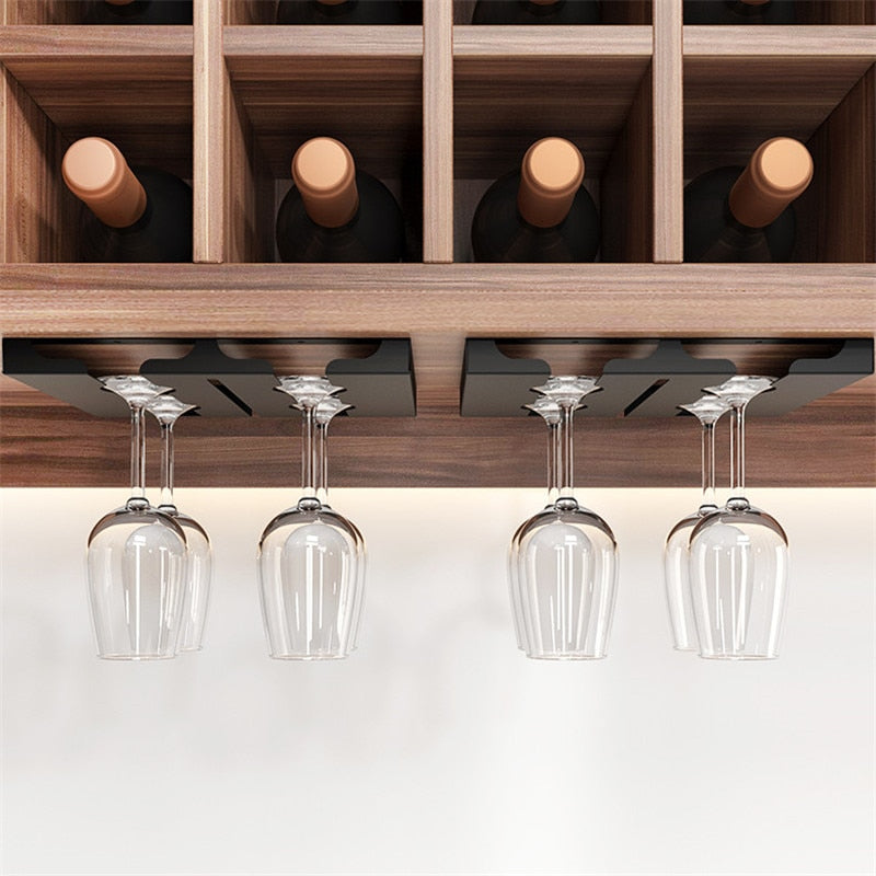 Viskana Under Cabinet Glass Organizer Rack