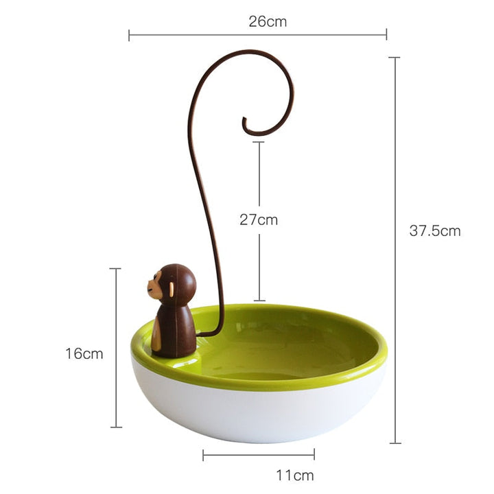 Viskana Monkey Shape Kitchen Banana Hanger Stand