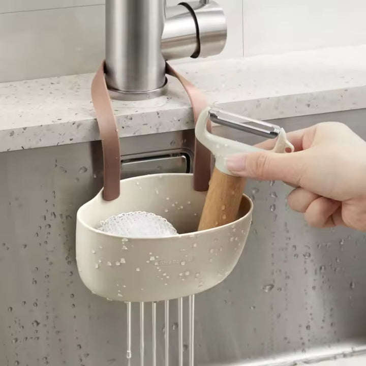 Viskana Hanging Silicone Dish Drainer Organizer
