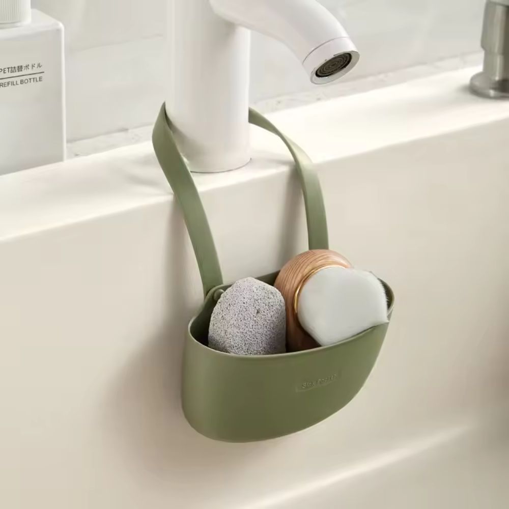 Viskana Hanging Silicone Dish Drainer Organizer