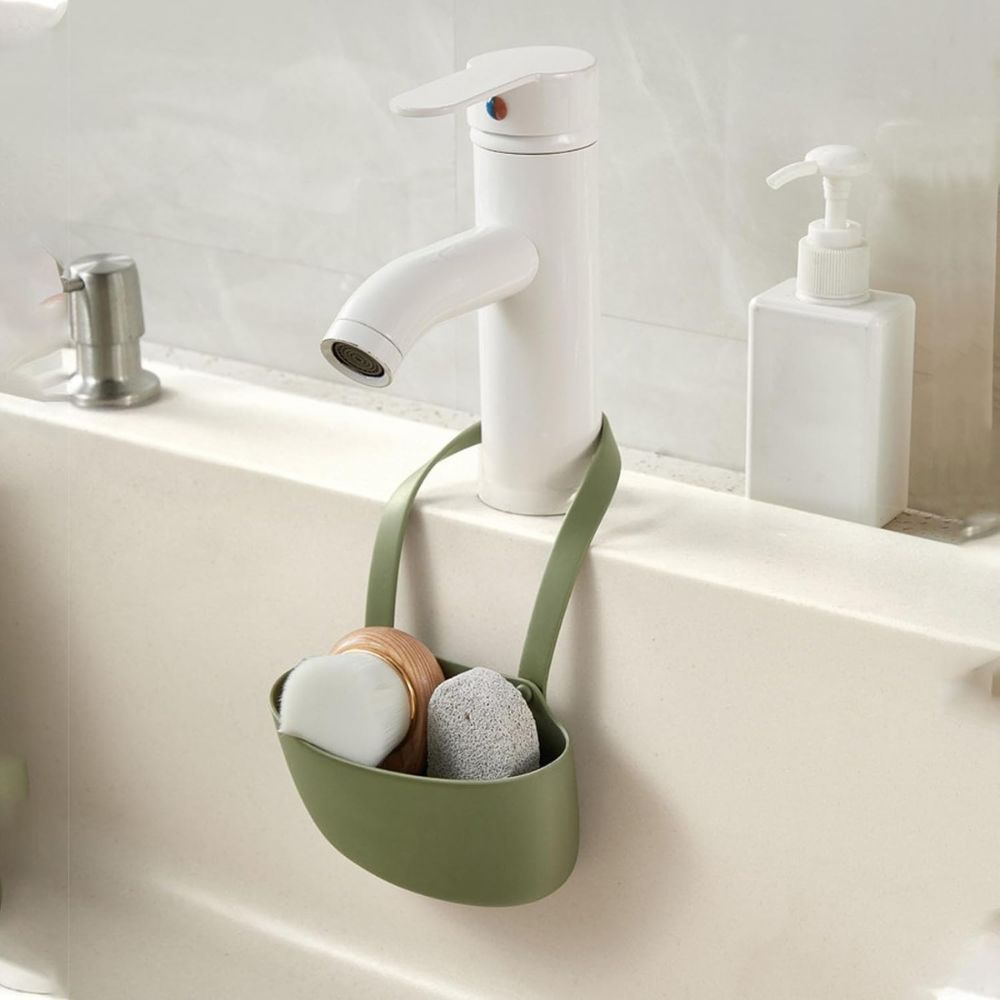 Viskana Hanging Silicone Dish Drainer Organizer