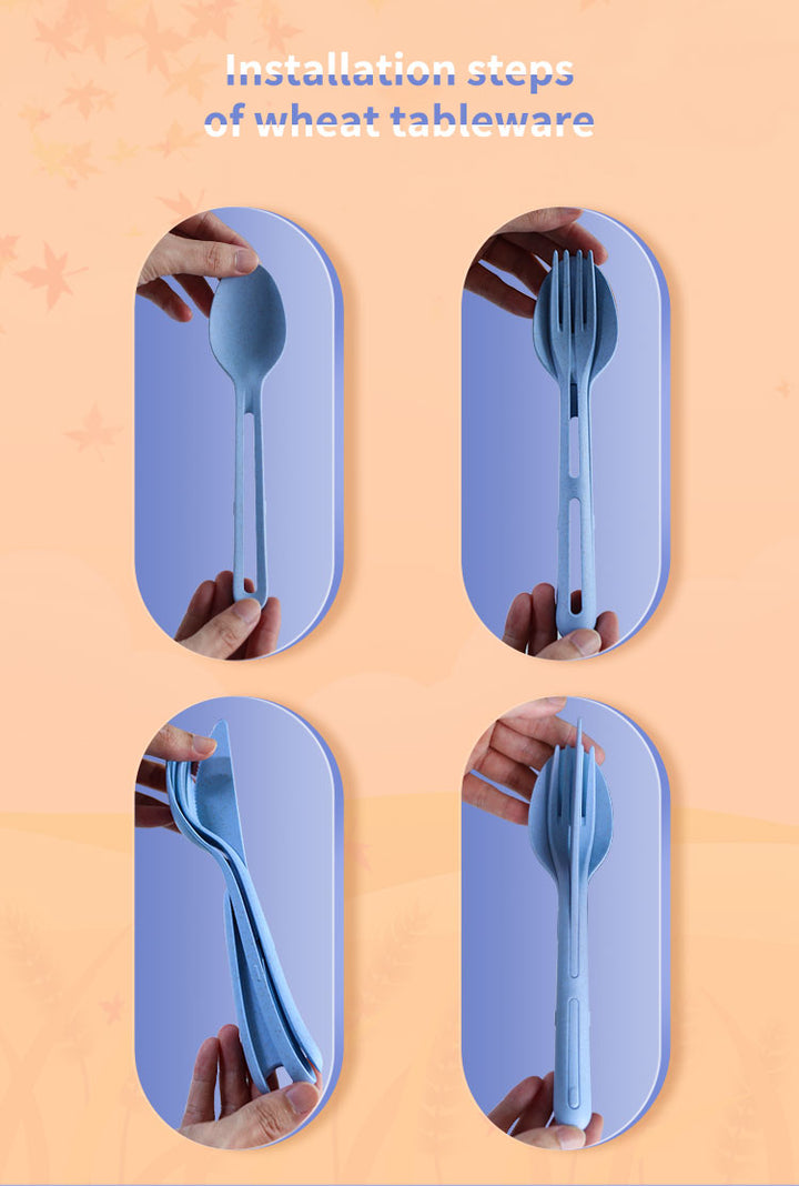 Portable All-in-one Travel Cutlery Set Viskana