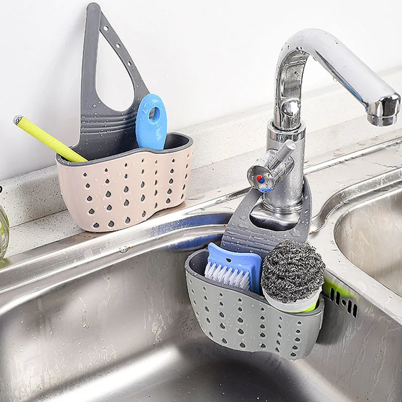 FlexiSink – Adjustable Hanging Sink Organizer | Sponge and Soap Holder for Kitchen & Bath Viskana
