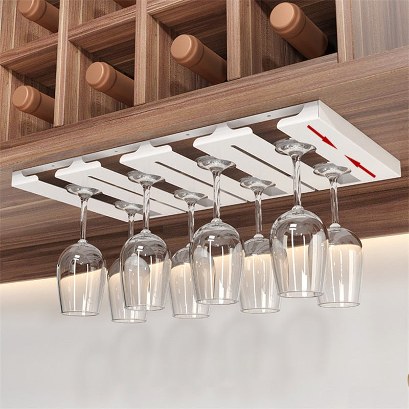 Viskana Under Cabinet Glass Organizer Rack