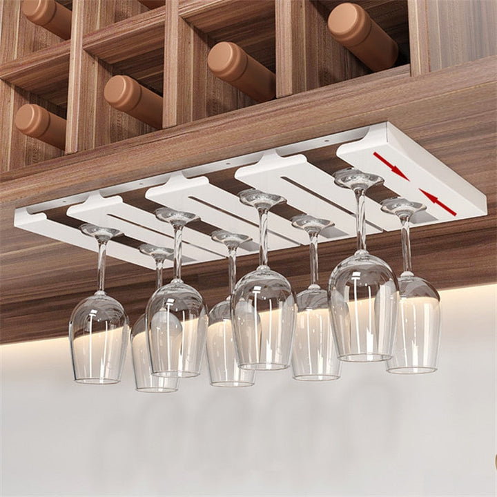 Viskana Under Cabinet Glass Organizer Rack