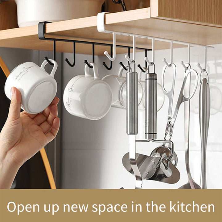 Viskana Kitchen Under Cabinet Organizer Hook Rack