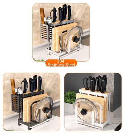 Viskana Stainless Steel Kitchen Utensils Organizer Drying Rack