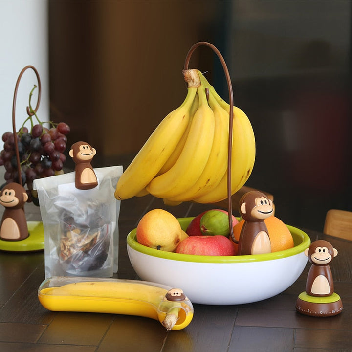 Viskana Monkey Shape Kitchen Banana Hanger Stand