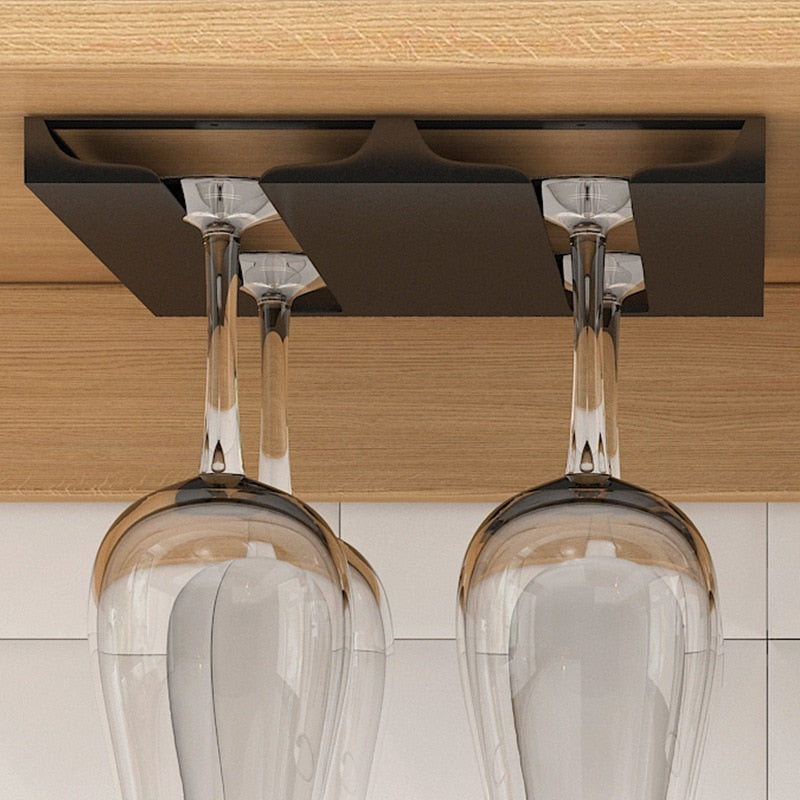 Viskana Under Cabinet Glass Organizer Rack