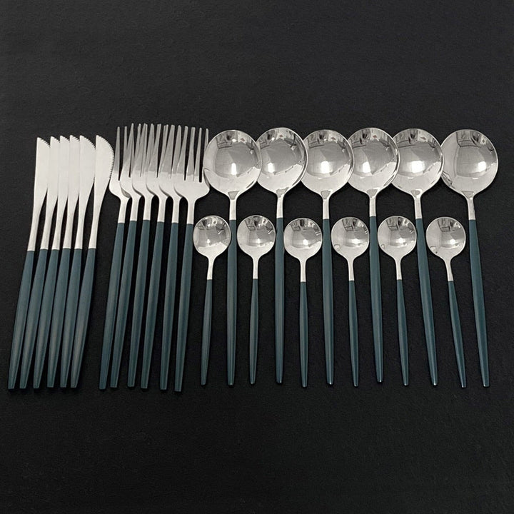 Viskana RoyalGlimmer Gold Cutlery Set - Gold Cutlery Set for a Luxurious Table Decoration