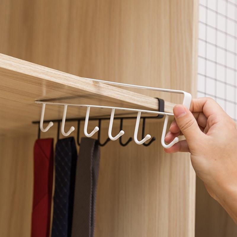 Viskana Home seamless kitchen storage rack nail free hanging wrought iron wardrobe hook kitchen organizer ZP01261501
