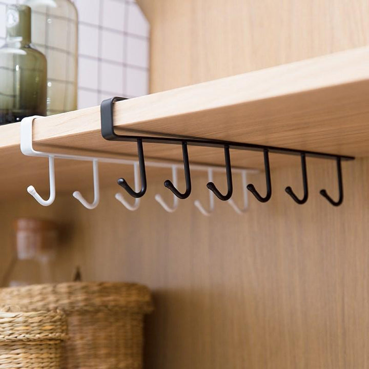 Viskana Home seamless kitchen storage rack nail free hanging wrought iron wardrobe hook kitchen organizer ZP01261501