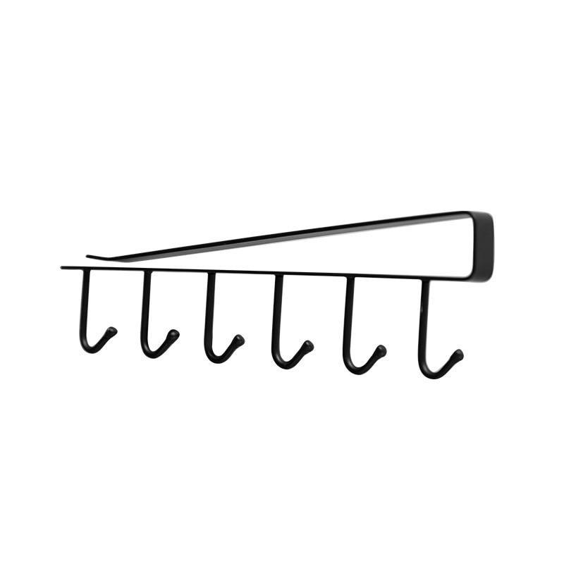 Viskana Home seamless kitchen storage rack nail free hanging wrought iron wardrobe hook kitchen organizer ZP01261501