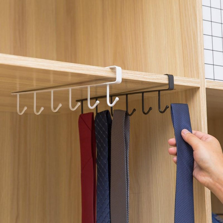 Viskana Home seamless kitchen storage rack nail free hanging wrought iron wardrobe hook kitchen organizer ZP01261501