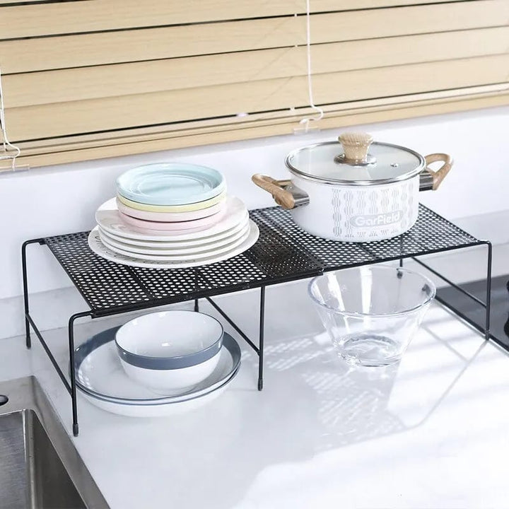 Viskana Adjustable Metal Shelf Organizer for Cabinets