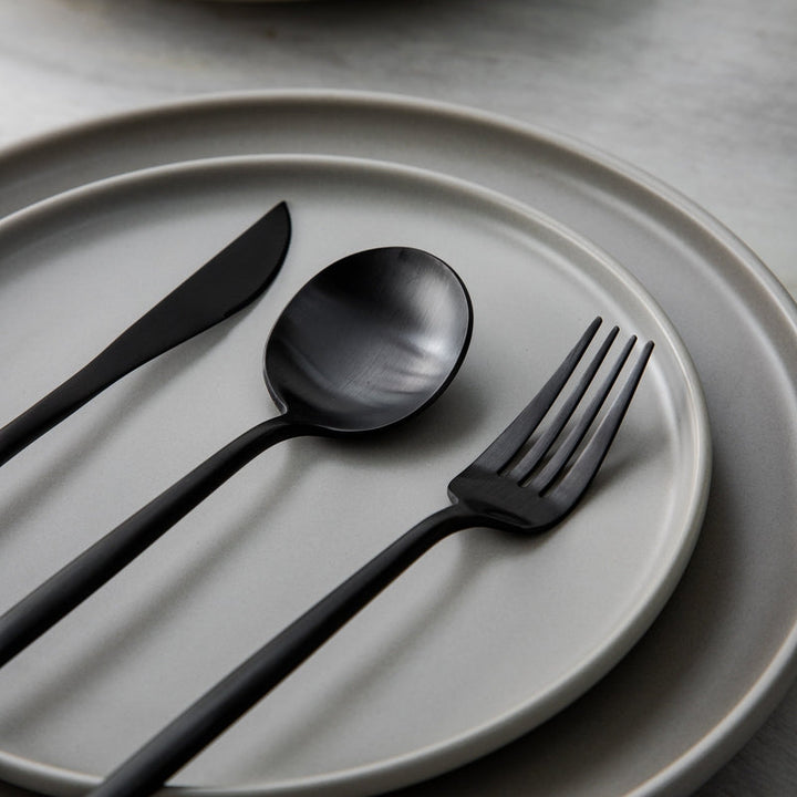 Viskana Minimalist Luxury Cutlery Set – 20 pieces, Titanium & Stainless Steel