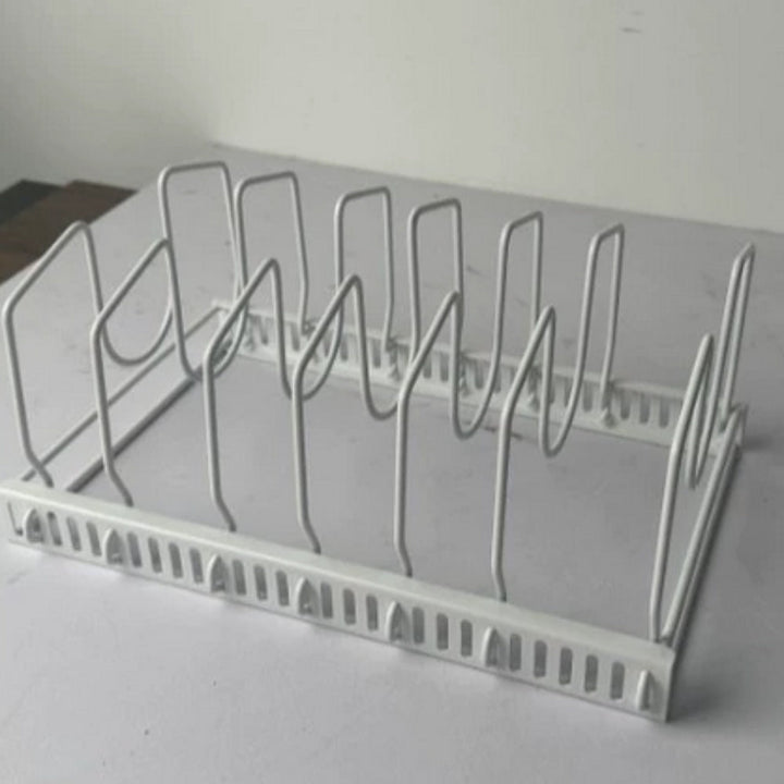 Viskana Iron Dish Pot Lid and Utensils Storage Rack