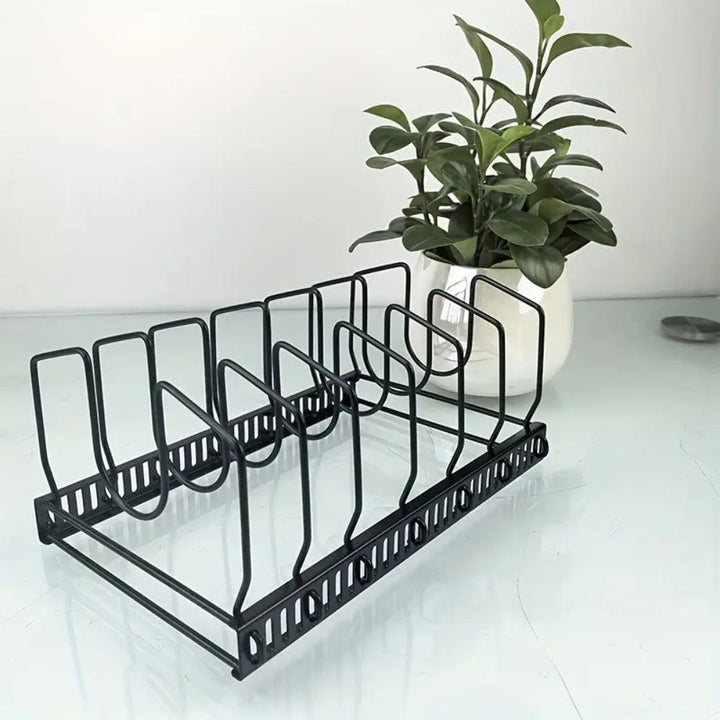 Viskana Iron Dish Pot Lid and Utensils Storage Rack