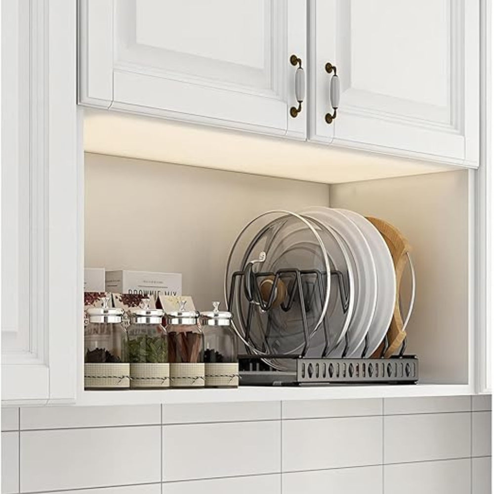 Viskana Iron Dish Pot Lid and Utensils Storage Rack
