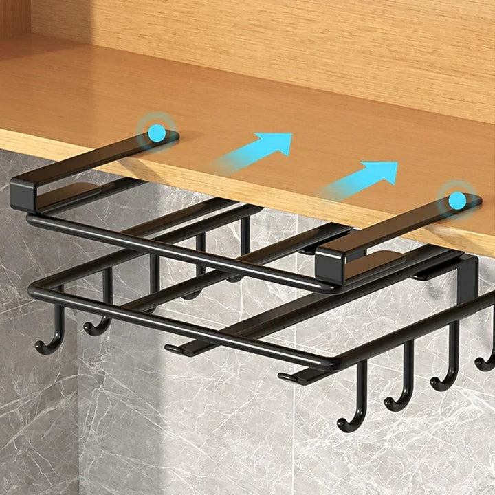 Viskana Stylish Kitchen Hang Organizer - Easy Installation Without Drilling