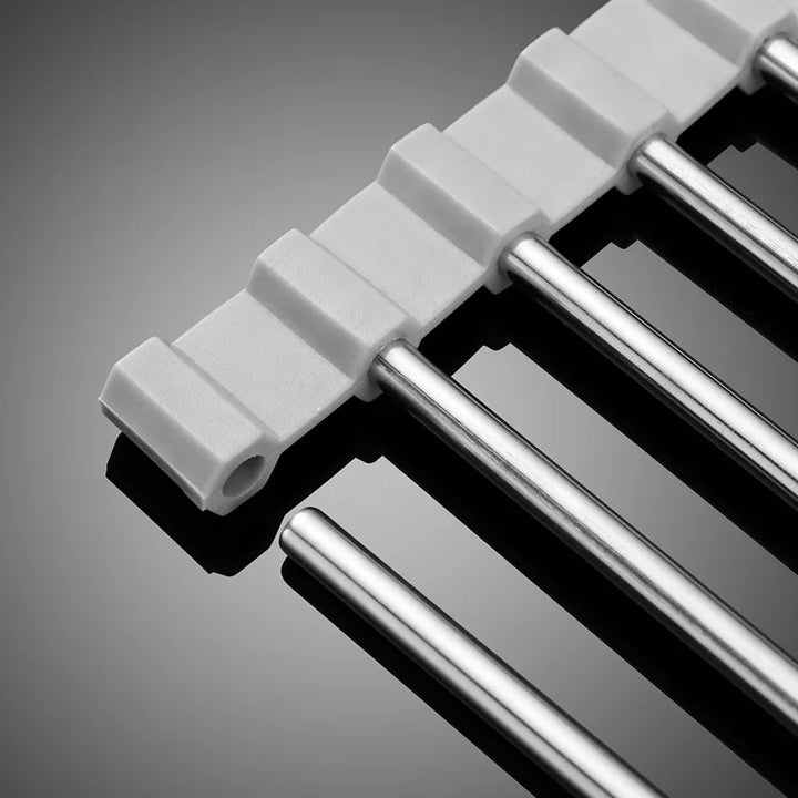 Viskana Draining rack for the kitchen made of stainless steel – SinkRack – foldable – for pans and other dishes – draining board