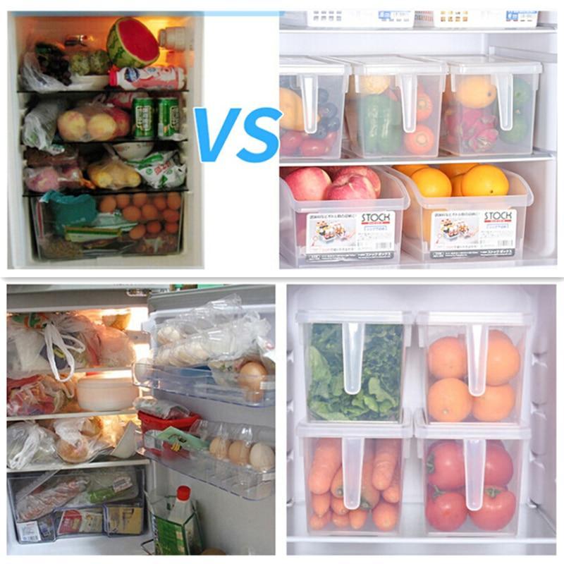 Viskana Kitchen Transparent PP Storage Box Grains Beans Storage Contain Sealed Home Organizer Food Container Refrigerator Storage Boxes